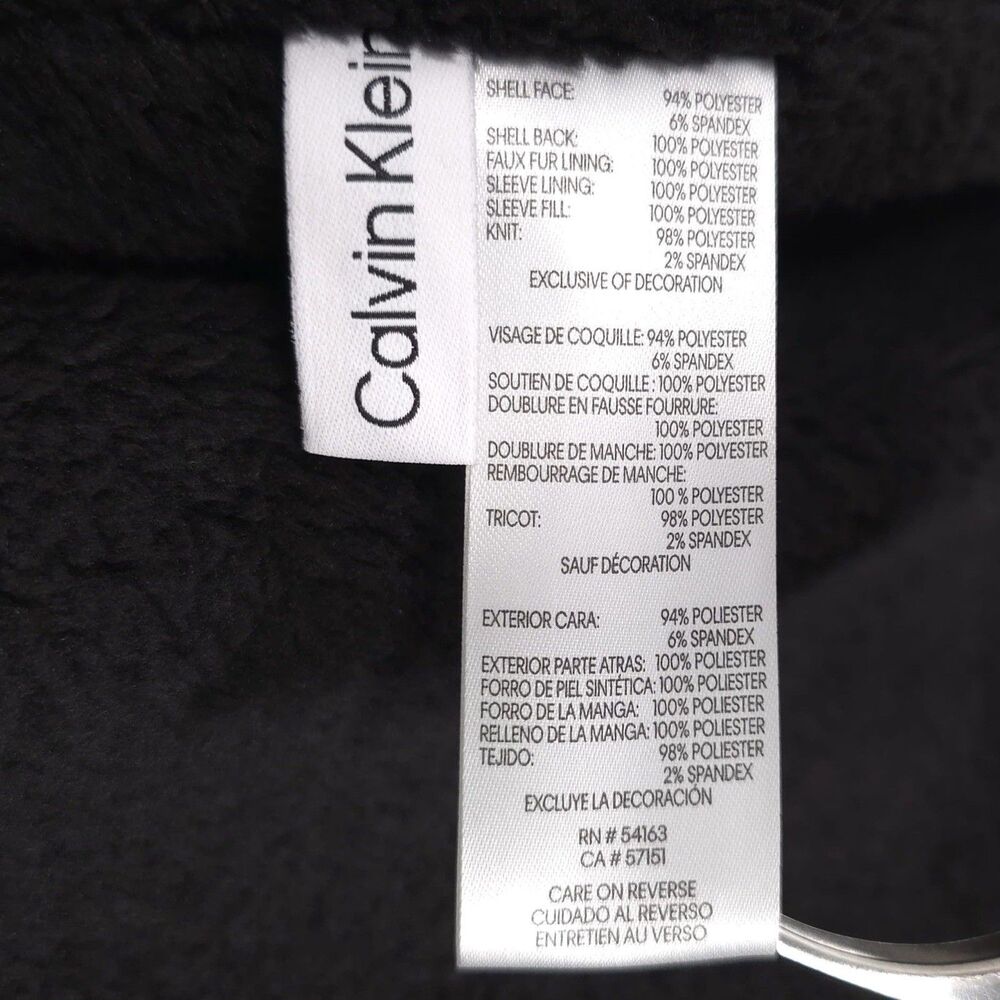 Calvin Klein New Men’s Jacket MEDIUM Sherpa Lined Infinite Soft Shell True NAVY - Picture 16 of 16